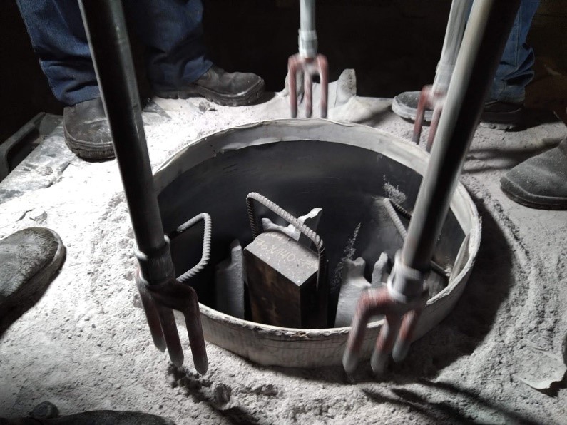 Aplicação refratária